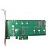 Vantec M.2 NVMe and M.2 SATA SSD PCIe x4 Adapter