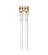 VolkanoX Giga series Cat 7 Ethernet cable 25 meter - White Gold tips