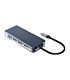 Orico 6 Port 3 x USB3.0|1 x HDMI|1 x RJ45|1 x Type-C Transparent Hub - Grey