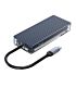 Orico 6 Port 3 x USB3.0|1 x HDMI|1 x RJ45|1 x Type-C Transparent Hub - Grey