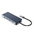 Orico 6 Port 3 x USB3.0|1 x HDMI|1 x TF|1 x SD Transparent Hub - Grey