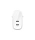 Belkin BoostCharge Pro 60W Dual-port USB Type-C with PPS Wall Charger White