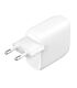 Belkin BoostCharge Pro 60W Dual-port USB Type-C with PPS Wall Charger White