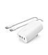 Belkin 3-in-1 67W Type-C Wall Charger with Type-C Male to Male Cable 2m