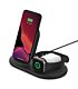 BELKIN BOOSTCHARGE 3-in-1 Wireless Charger for Apple iPhone 14/13/12 Apple Watch and AirPods - Black (Slim Design)
