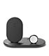 BELKIN BOOSTCHARGE 3-in-1 Wireless Charger for Apple iPhone 14/13/12 Apple Watch and AirPods - Black (Slim Design)